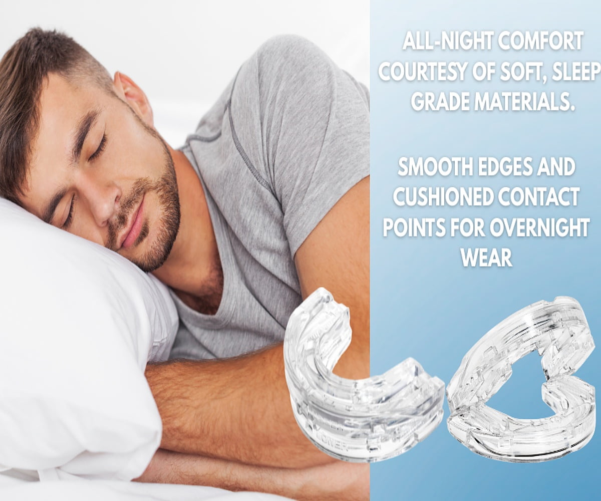 AWT Anti-Snoring Mouth Guard - Adjustable Mouthpiece - Night Time Mouthguard Stop Snore