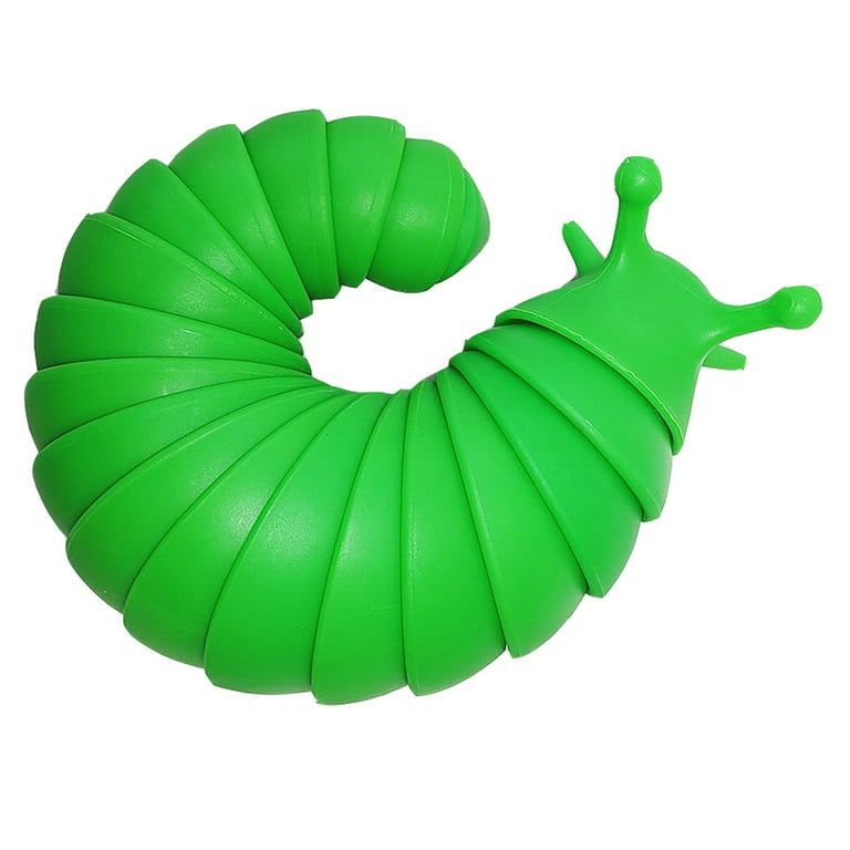 Slug Fidget Toy 3D Printed Worm Fidget Desk Toy 