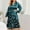 Green, variant on Hot! TIMIFIS Silk Robes for Women Plus Size Bride Bridesmaid Party Satin Bathrobe V Neck Sleepwear Loungewear Dressing Gowns with 3/4 Sleeve - Spring/Summer