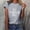 Printed 2/Gray, variant on Womens Summer Tops Interesting Text Print Tops Casual Loose Blouse
