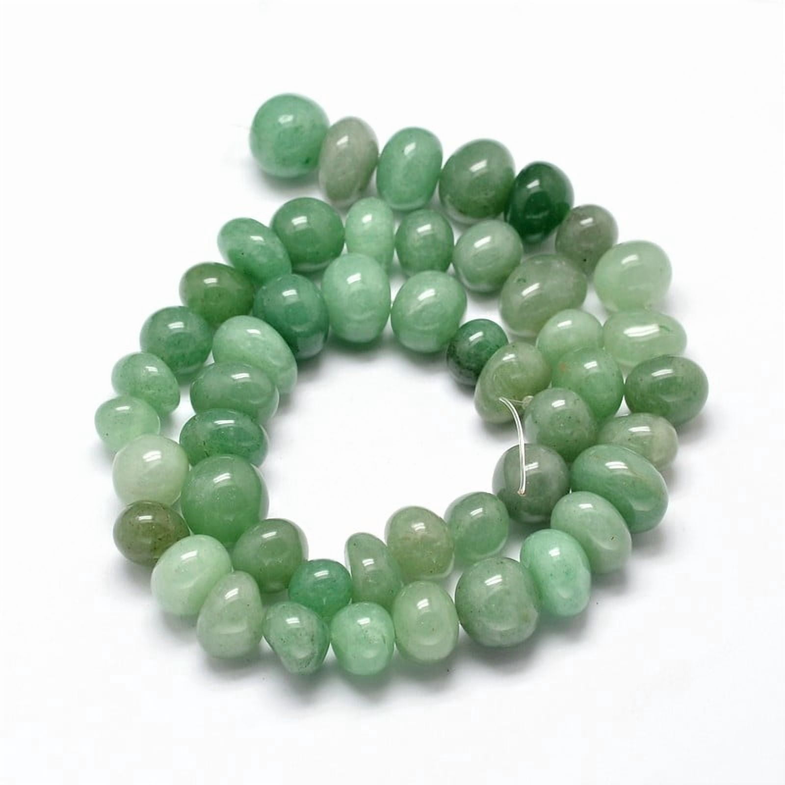 Natural Green Aventurine Gemstone Nuggets Bead Strands Tumbled Stone 6~10x9~12x8~10mm Hole: 1mm about 15.3 inch~15.7 inch Green Aventurine