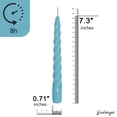 thumbnail image 4 of FCMSHAMD 7.3'' Blue Taper Candles-Unscented Smokeless(2 Pack), 4 of 7