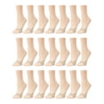 thumbnail image 3 of Memoi No-Show Micro Liner Open Toe 21 Pack - Womens - Female, 3 of 4