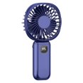 thumbnail image 3 of Hvmvliv Portable Fan Handheld Fan Digital Handheld Fan Usb Charging Outdoor Gifts Home Mini Fan Blue, 3 of 9