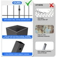 thumbnail image 5 of ALAULM 10x10x6 FT Large Outdoor Dog Kennel,Anti-Rust Galvanized Steel Dog Pen with Double Locks,Heavy Duty Dog Enclosure Fence with UV & Water Resistant Roof Cover for Outside, 5 of 8