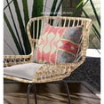 thumbnail image 3 of Coussin en Tissu pour le Cercle Cosmique avec Zip -Rouge Jaune Aqua 20", 3 of 4