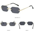 thumbnail image 4 of Vintage Rimless Sunglasses Women Men Travel Small Frame Sun Glasses Sexy Ladies, 4 of 6