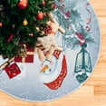 thumbnail image 5 of FMSHPON Christmas Snowman Xmas Christmas Tree Skirt Stand Mat for Holiday Party Decoration Indoor Outdoor 48 inches, 5 of 6