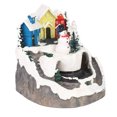 thumbnail image 1 of Xmas Xmas Music Box Resin Rotating Light Up Train Musical Box Tabletop Ornament for Holiday Home Decor, 1 of 7