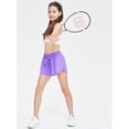 thumbnail image 5 of Women's 2 in 1 Running Shorts High-Split Athletic Short High Waisted 3" Liner Workout Gym Short with Pockets, 5 of 10