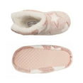 thumbnail image 6 of Jessica Simpson Girls Fuzzy Comfy Plush Memory Foam Star Booties Anti-Slip House Slipper Shoe, 6 of 6