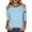 173#Sky Blue, variant on Women's 250 Anniversary USA Shirt 250th Anniversary USA Shirt V Neck Patriotic 4th of July Shirts