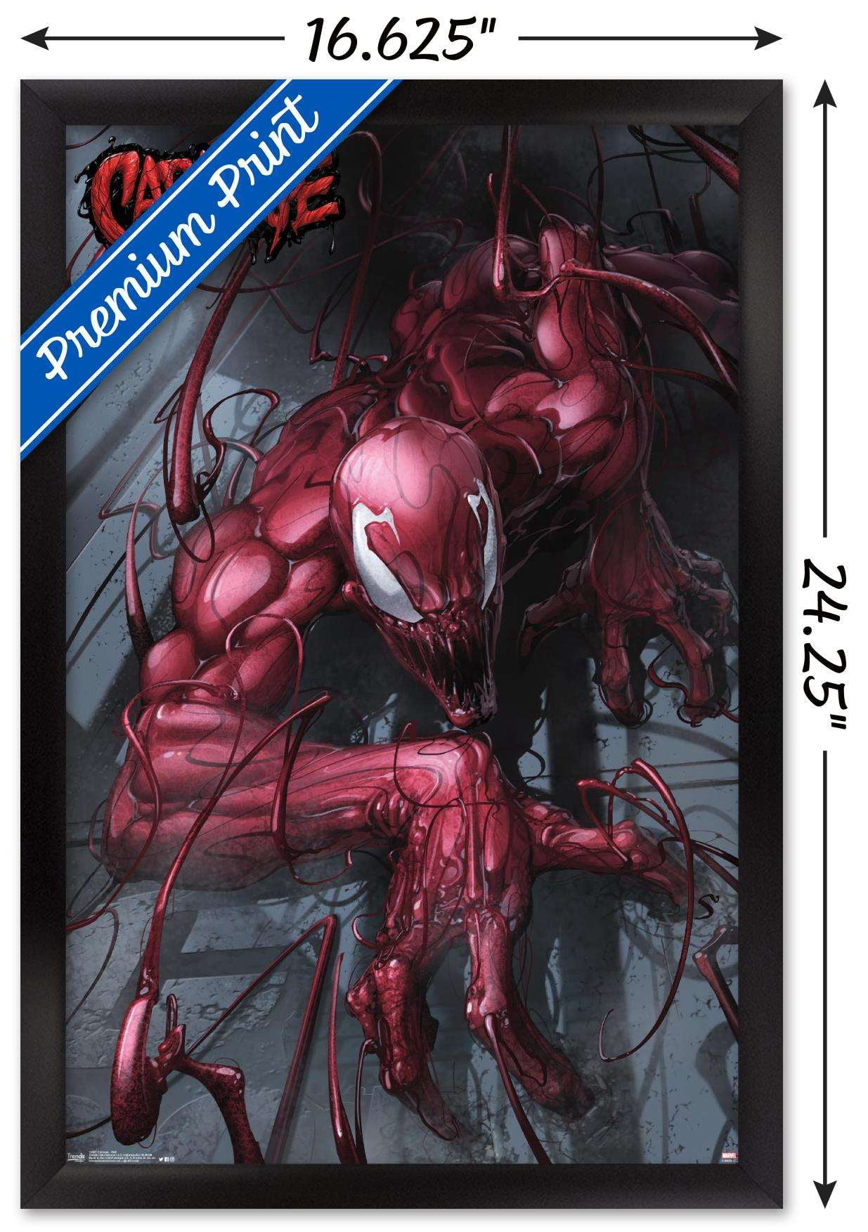 Marvel Comics - Carnage - Wall Wall Poster, 14.725" x 22.375", Framed