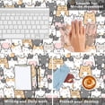 thumbnail image 4 of Kawaii Cute Cats Desk Mat,Cartoon Animals Extended Gaming Mouse Pad,Large Non-Slip Rubber Base Mousepad with Stitched Edges,Waterproof Mouse Mat Desk Pad for Office Game Home 35.4x15.75 in, 4 of 6