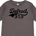 thumbnail image 4 of Inktastic Detroit 313 Boys or Girls Long Sleeve Toddler T-Shirt, 4 of 5