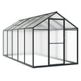 thumbnail image 2 of VEIKOUS 6' x 10' Walk-in Polycarbonate Greenhouse for Outdoor with Aluminum Frame, Lockable Door and Window , Gray, 2 of 8