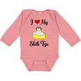 thumbnail image 3 of Inktastic I Love My Shih Tzu Dog Gifts Boys or Girls Long Sleeve Baby Bodysuit, 3 of 5
