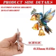 thumbnail image 5 of Spirit Birds Acrylic Suncatcher - Cute Owl & Hummingbird Winged Window Hanging Ornaments, 5 of 5