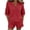 Red, variant on ATOYSOY Womens 2 Piece Linen Short Set V Neck Ruffle Sleeve Top And Shorts Casual Summer Outfit Set For Beach Vacation And Everyday Wear