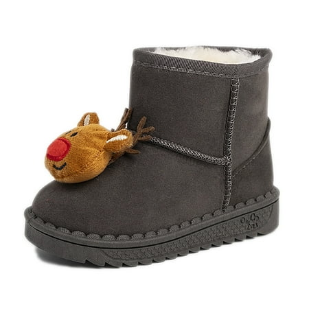 

Children‘s Snow Boots 2024 Winter New Boys‘ fleece-lined Warm Cotton Boots Girls‘ Short Boots Children‘s Christmas Cotton Shoes