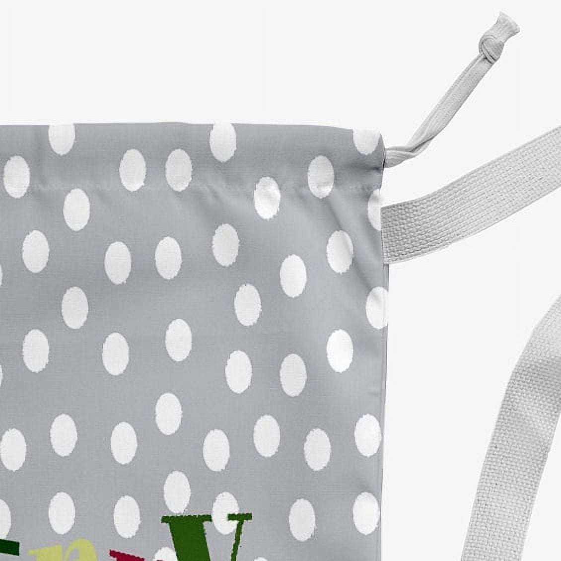 Simply Daisy Merry Dot 28 x 36 in Gray Laundry Bag