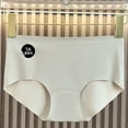thumbnail image 2 of Levmjia Womens Underpants Seamless Solid Color Briefs High Waist Silk Breathable Panties Invisible No Show Comfort Soft Everyday Wear Essential, 2 of 3