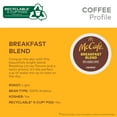 thumbnail image 3 of McCafe Breakfast Blend Coffee, Keurig Single Serve Keurig K-Cup Pods, Light Roast, 96 Count (4 Packs of 24), 3 of 4
