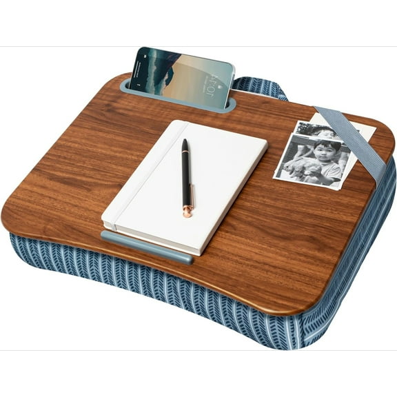 Designer Lap Desk with Phone Holder and Device Ledge - Arrow Stripes - Fits up to 15.6 Inch Laptops - Style No. 45411