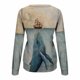 thumbnail image 5 of Camisas informales de manga larga para mujer, sudadera de cuello redondo con estampado de criatura marina, jersey de cuello redondo, túnica holgada con estampado de puesta de sol Pompotops gfhjh19913, 5 of 5
