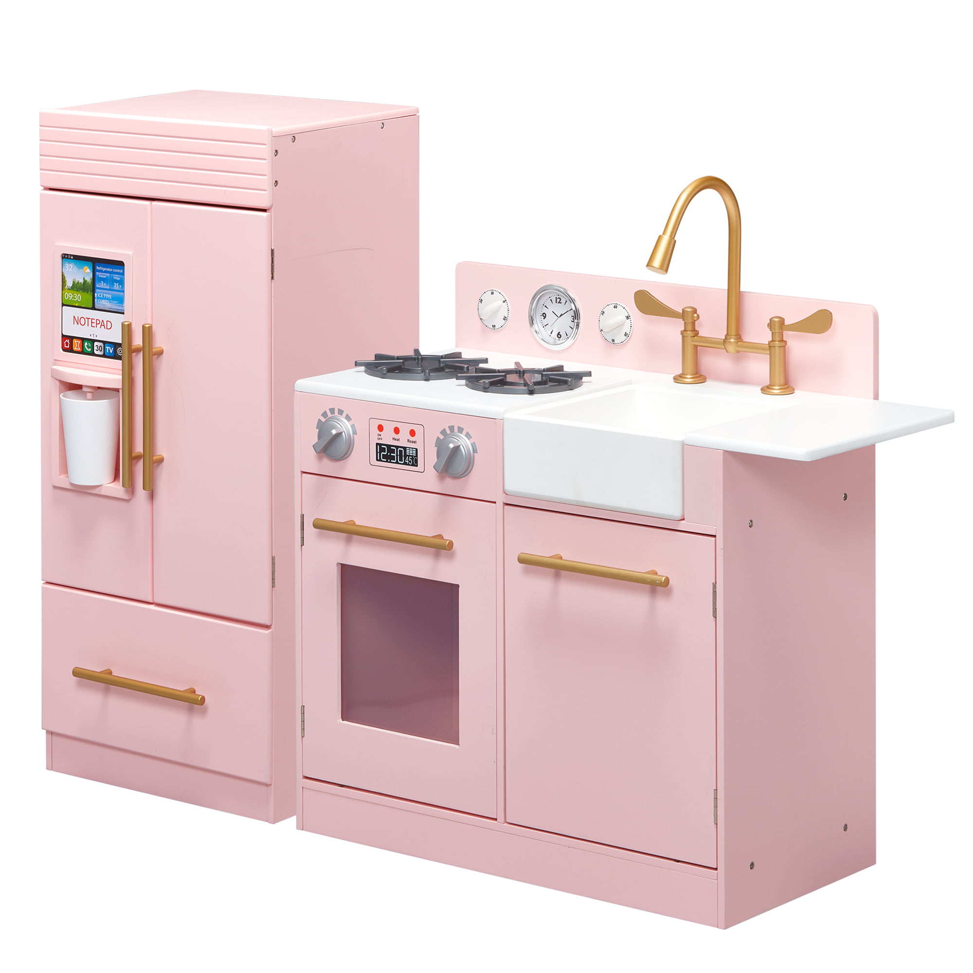 Teamson Kids - Little Chef Chelsea Modern Play Kitchen - Pink / Gold - Walmart.com - Walmart.com