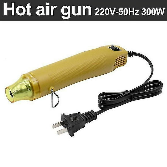 Jinsinto Kit de Pistolet à Chaleur 220v 300w Industriel Électrique Pistolet à Air Chaud Professionnel Rétractable