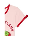 thumbnail image 3 of Strawberry Shortcake Girls Bow Detail Graphic Tee with Short Sleeves, Sizes 4-16, 3 of 7