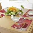 thumbnail image 4 of Ambesonne Birthday Place Mats Set of 4, 100 Old Cupcake, Standard Size, Pink Red and Orange, 4 of 6