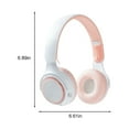 thumbnail image 3 of Bluetooth Wireless Over Ear Headphones with Microphone,Wired Headset with 32 Hours Playtime Foldable Lightweight Earphones Fitting in Sports,Gym,Home,Office for iOS/Android/Laptop, 3 of 6