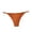 Orange, variant on Women's Underwear Ice Silk Thong Panties Seamless Thin Strap Sexy High Cut Sporty Stretchy T Back Panties