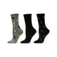 thumbnail image 3 of MeMoi Cats Galore Bamboo Blend Crew Sock 3 Pair Pack - Mens - Male, 3 of 7