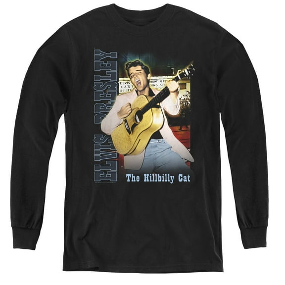 Elvis Presley Memphis Youth Long Sleeve T-Shirt Black
