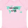 thumbnail image 4 of Inktastic Adventure Awaits Teal World Map Boys or Girls Baby Bodysuit, 4 of 5