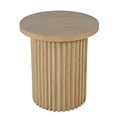 thumbnail image 5 of Jofran Auden 24" Round Mid-Century Modern Fluted Pedestal Base End Table, 5 of 5