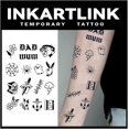 thumbnail image 1 of shiyou-Tattoo Tech, 2 Sheets Large Semi Permanent Tattoo, Adult Art Design Temporary Tattoos, Lasts 1-2 Weeks, Waterproof, Realistic Look, No Adhesive, No Reflection (Old School), 1 of 4