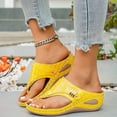 thumbnail image 2 of Dakaela Orthopedic Sandals for Women 2026 Summer Slip on Beach Flip Flops with Arch Support Comfortable Wide Width Platform Wedge Casual Slippers Size 6-10, 2 of 8