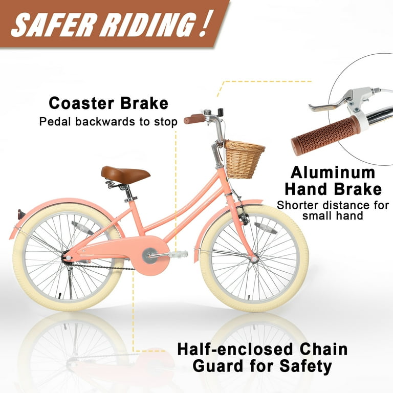 Glerc 20 inch Bicycle for Kids Girls, Little Molly, Suitable for 7