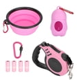thumbnail image 4 of Dispensador de cuenco plegable con correa para perro, correa retráctil ligera de 5M para perros pequeños, medianos y grandes, correa de PP multifuncional, 4 of 12