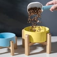 thumbnail image 5 of Ceramic Bowls for Elevated Feeding and Watering - Versatile Trays with Brackets for Cats and Puppies - Ideal for Everyday Use and Vomiting Prevention, 5 of 6