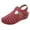 Red, variant on FRSASU Women Boots Sandals,Woman Summer Sandals Flat Solid Color Loophole Shoes
