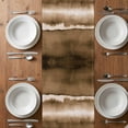 thumbnail image 6 of Brown Stripes Table Runner - 72 Inch Long, Kitchen Dining Table Runner Dresser Scarves, Country Watercolors Gradient Texture Farmhouse Decor for Coffee Tables Wedding Party Banquet, 6 of 8