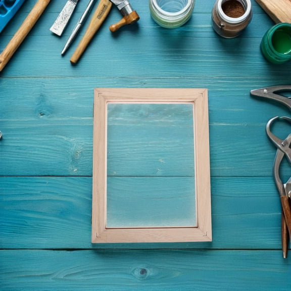 LOLIPPYY 1Set Wooden Paper Making Kit Frame with Precision Mesh for Smooth Handmade Paper Sheets