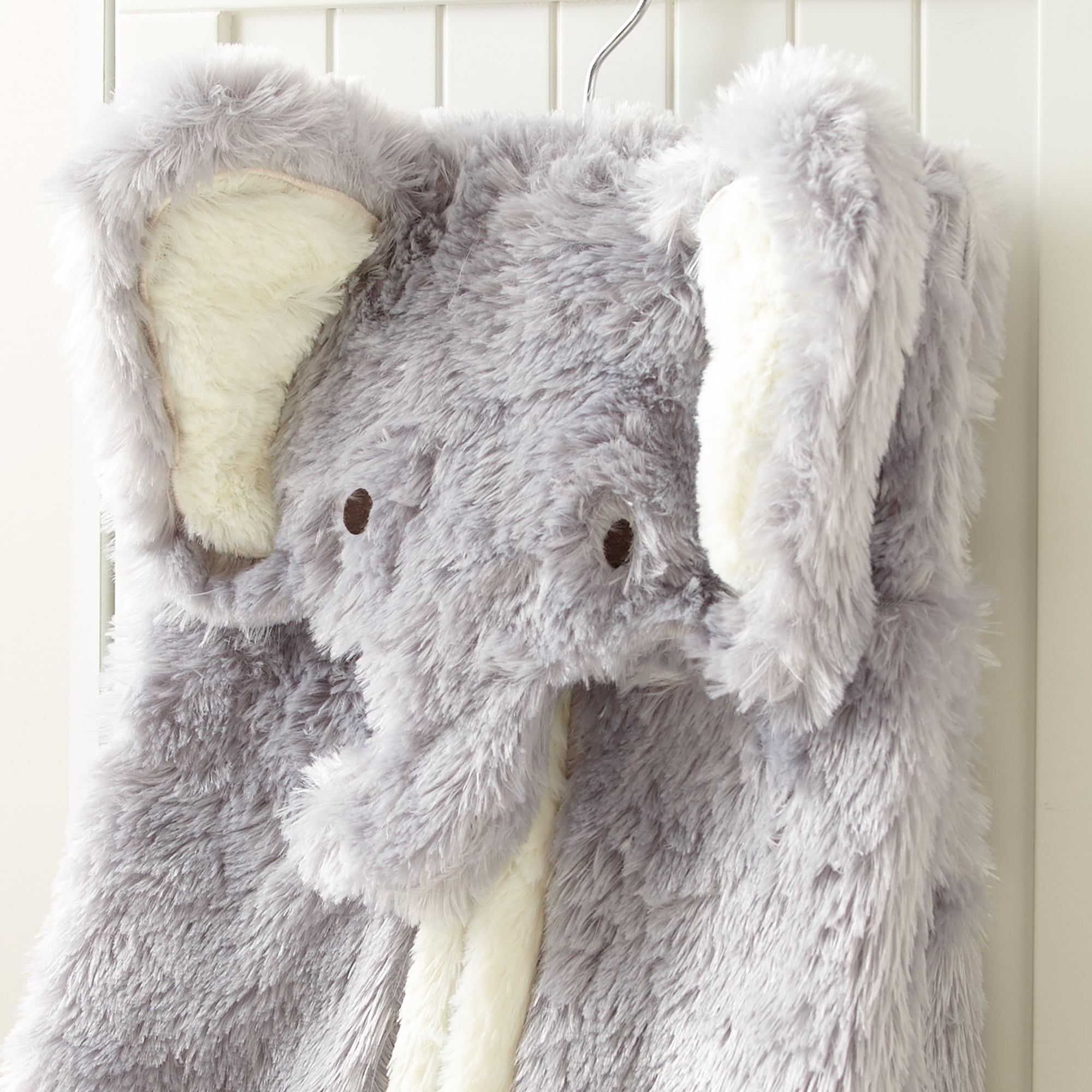 Levtex Baby - Plush Elephant Diaper Stacker - Grey - 18x11in.
