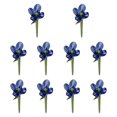 thumbnail image 1 of 10 mini adornos de flores de cristal, flores artificiales, figuras florales para el Día de la Madre, habitación, Acción de Gracias y decoración del Azul, 1 of 8
