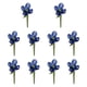 thumbnail image 1 of 10 mini adornos de flores de cristal coleccionables, figuras florales para oficina Azul, 1 of 9